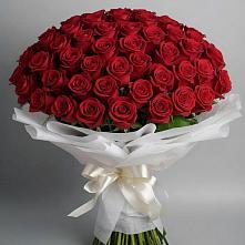 Букет 101 Красная роза Блэк Мэджик в Никольском 1-ом