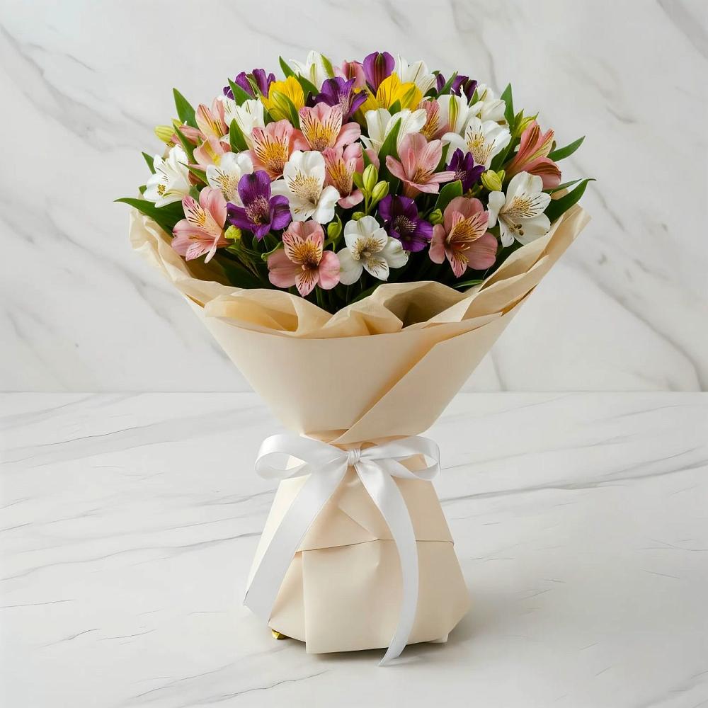 Букет цветов из: Альстромерии в Никольском 1-ом