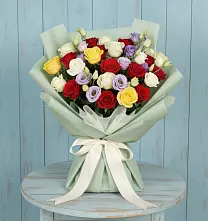 Букет цветов из:  Розы в Никольском 1-ом