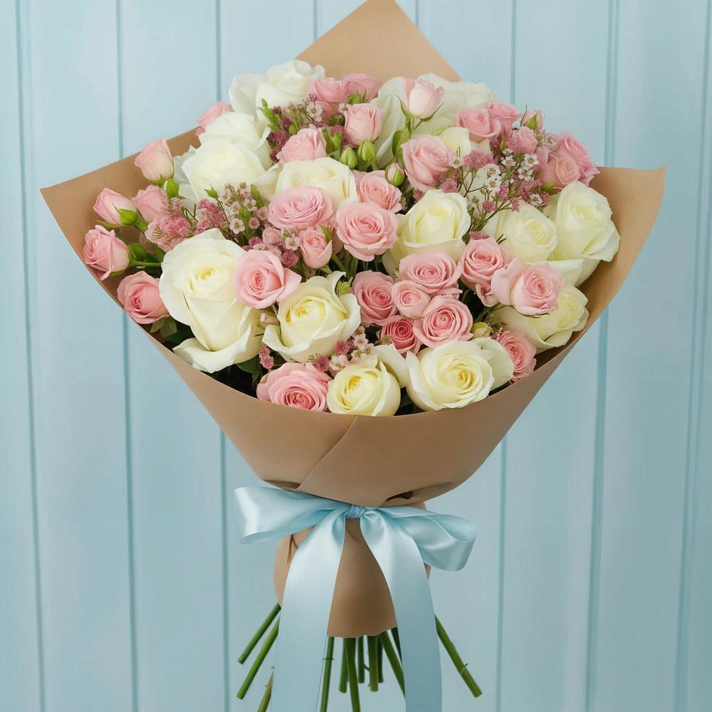 Букет цветов из: Розы в Никольском 1-ом