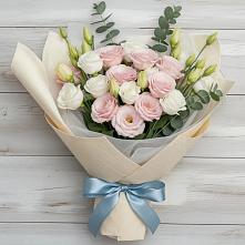 Букет цветов из:  Лизиантусы #REPLACE_PRED# Никольском 1-ом