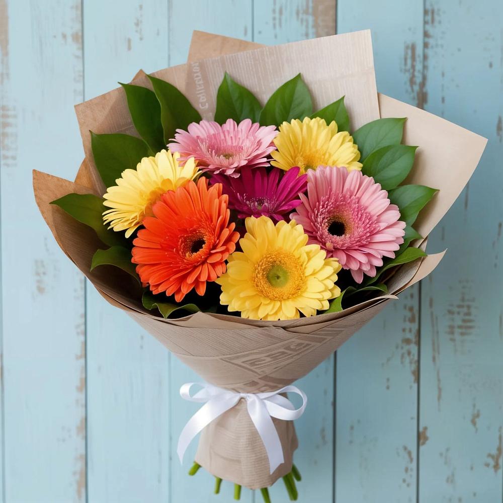Букет цветов из: Герберы в Никольском 1-ом