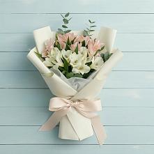 Букет цветов из:  Альстромерии в Никольском 1-ом
