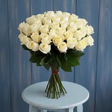 Букет 51 Белая роза Эдлесс Лав #REPLACE_PRED# Никольском 1-ом