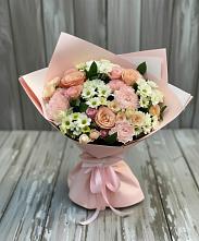 Букет цветов из:  Гвоздики, Розы и Хризантемы в Никольском 1-ом