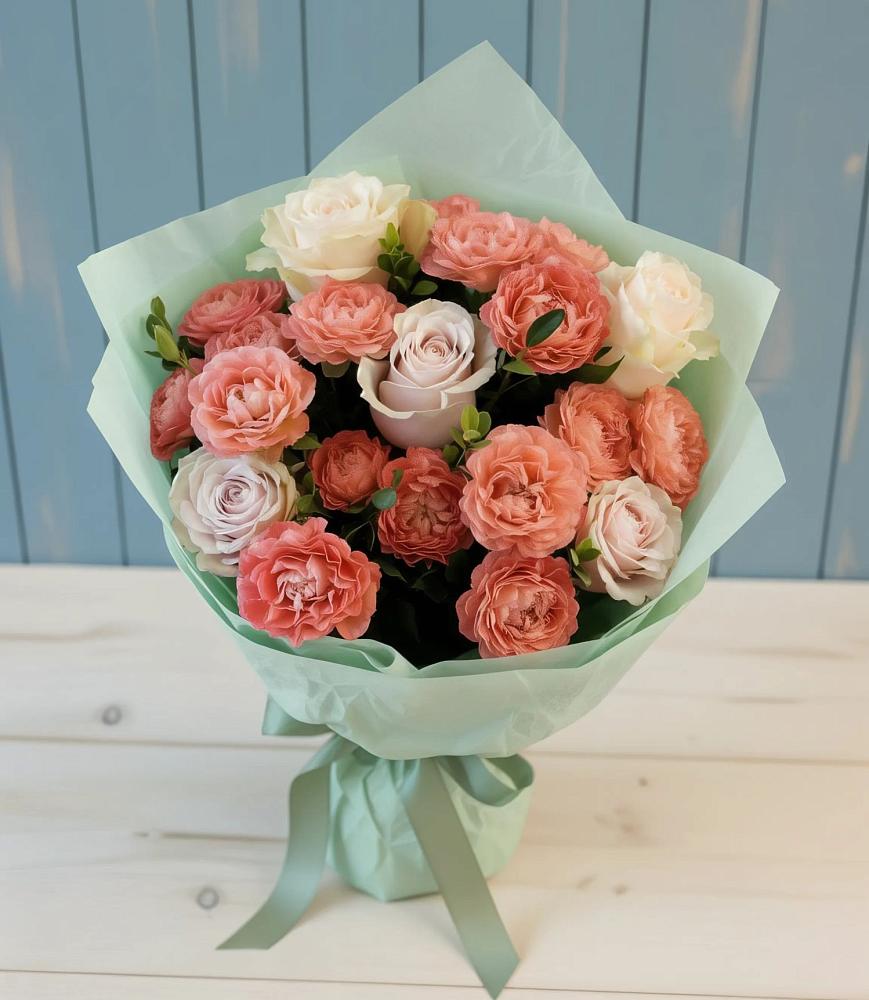 Букет цветов из: Розы в Никольском 1-ом