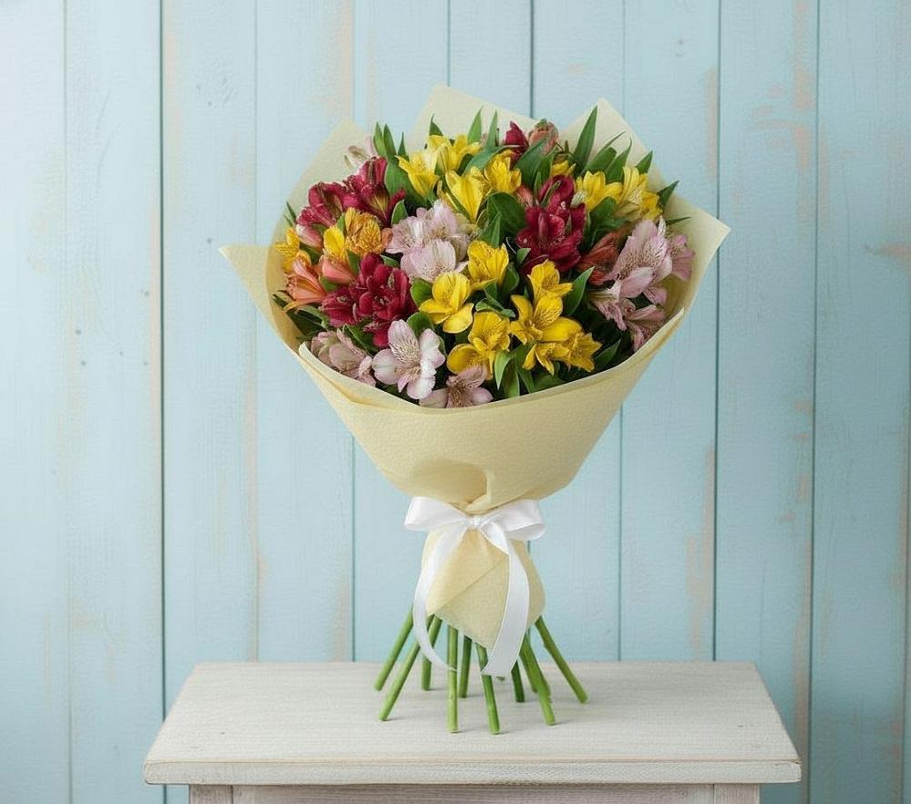 Букет цветов из: Альстромерии в Никольском 1-ом