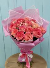 Букет 15 Розовых роз Равель в Никольском 1-ом