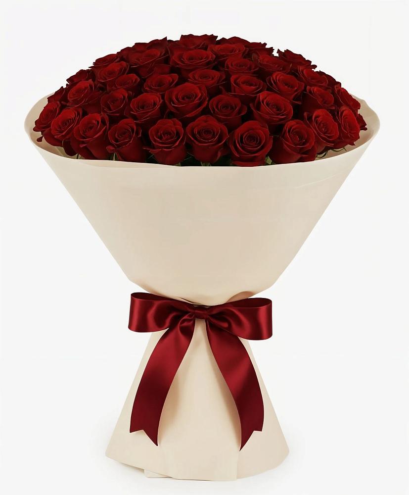 Букет 101 Бордовая роза Блэк Бакарра в Никольском 1-ом