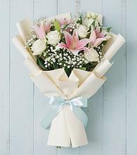 Букет цветов из:  Лилии в Никольском 1-ом